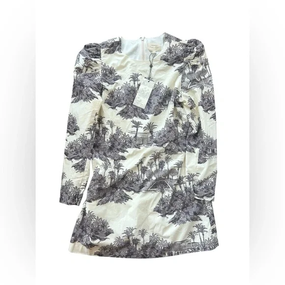 Tuckernuck x India‎ Hicks Black and White Toile Domino Mini Dress - Picture 9 of 16